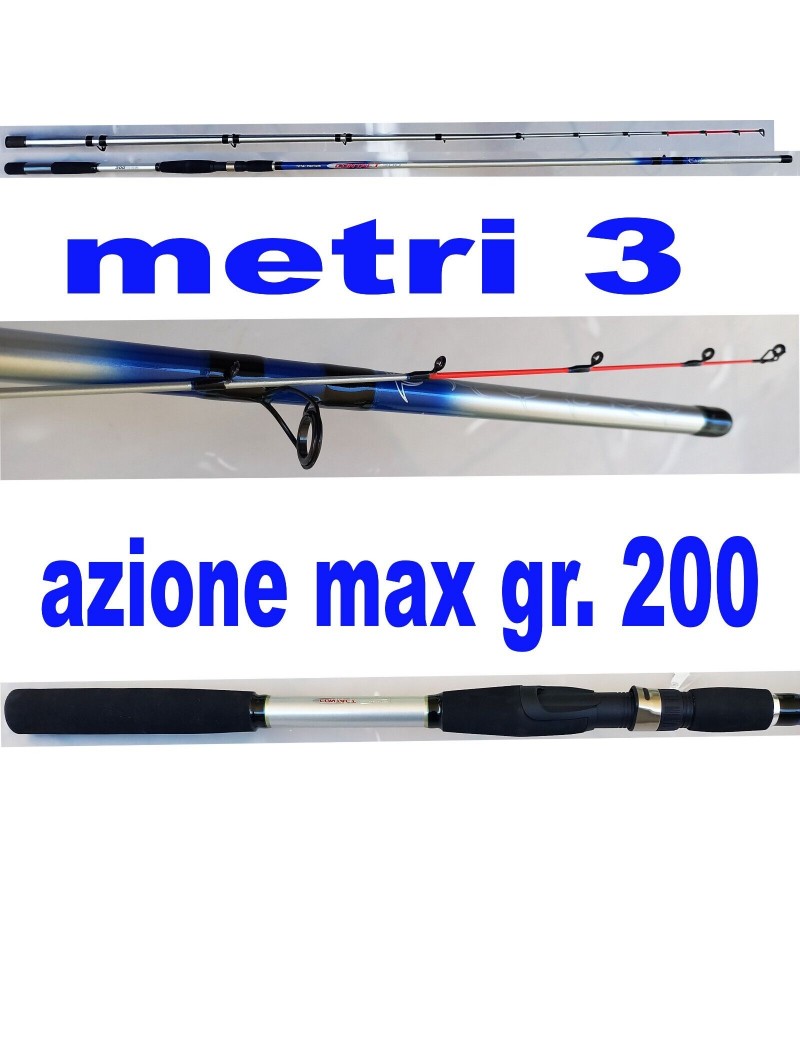 Canna Seppia Calamaro 2.40Mt Thekogy Pesca Totanara Tataki Oppai Barca
