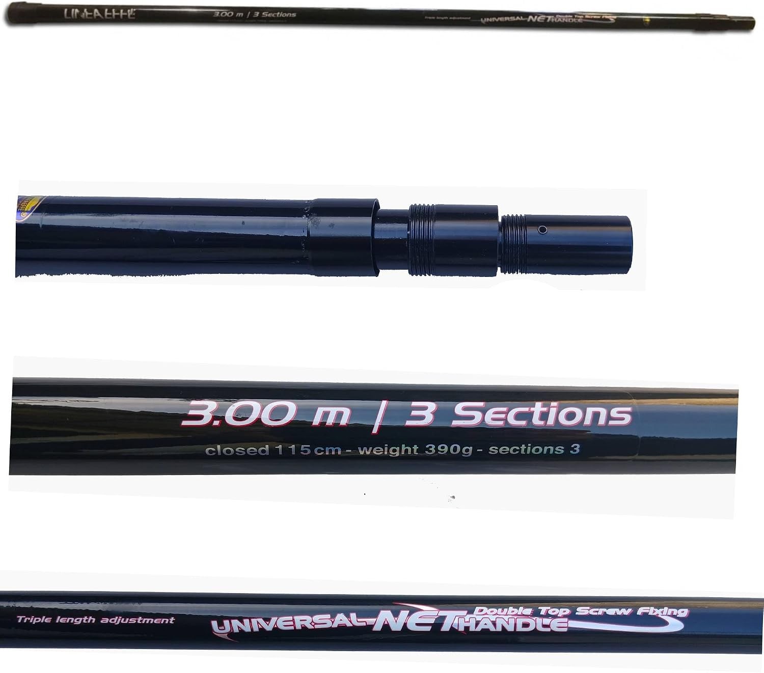 Manico Guadino Pesca Carpfishing Trota Carpa Regolabile Mt 3